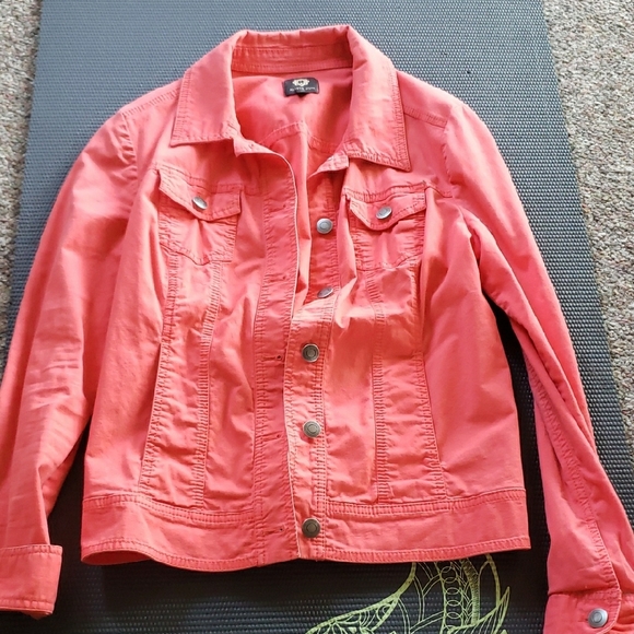 Amber Sun Jackets & Blazers - Women's Coral Jean Jacket